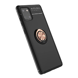 Lenuo Coque en TPU avec béquille noir/rose or pour votre Samsung Galaxy A81/Note 10 Lite