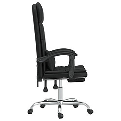 Avis vidaXL Fauteuil de massage inclinable de bureau Noir Similicuir