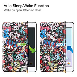 Acheter Etui en PU support triple motif imprimé motif graffiti pour votre Apple iPad mini (2019)