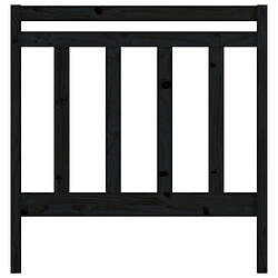 Acheter Maison Chic Tête de lit scandinave pour lit adulte,Meuble de chambre Noir 106x4x100 cm Bois massif de pin -MN10387