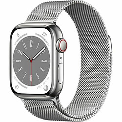 Montre intelligente Apple Series 8 4G Argenté WatchOS 9