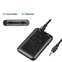 Wewoo Transmetteur sans fil JDEX-TX10 Adaptateur de récepteur et d'émetteur audio Bluetooth 4.2 2 en 1 de 3,5 mm