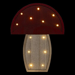 Avis Atmosphera, Createur D'Interieur Lampe à suspendre CHAMPIGNON - H. 23 cm - Rouge et beige