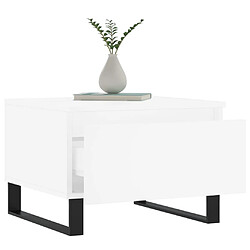 Acheter Maison Chic Lot de 2 Tables basses,Table Console pour salon blanc 50x46x35 cm bois d'ingénierie -MN98764