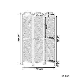 Avis Beliani Décorations COSENZA 106 cm 180 cm Bois clair