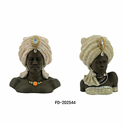 Acheter Figurine Décorative DKD Home Decor 32 x 22,5 x 35 cm Africaine (2 Unités)