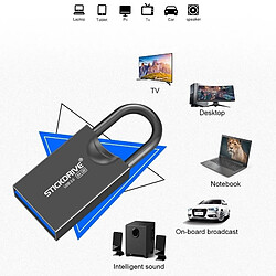 Wewoo Clé USB STICKDRIVE 64 Go USB 3.0 haute vitesse Creative Love Lock U disque métallique Noir pas cher