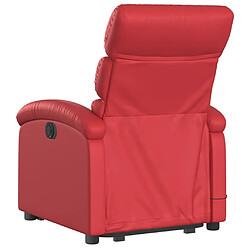 Avis vidaXL Fauteuil inclinable Rouge Similicuir