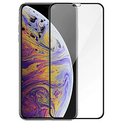 Avizar Film Écran iPhone XS Max Verre Trempé 9H Biseauté Transparent Bord noir