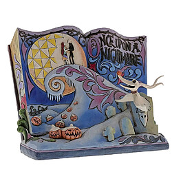 Enesco Jim Shore Disney Traditions The Nightmare Before Christmas Storybook Figurine en résine de pierre Multicolore 16 cm