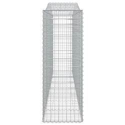 Avis vidaXL Panier de gabions arqué 400x50x140/160 cm Fer galvanisé