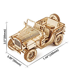 ROBOTIME Puzzle en bois Jeep Willys