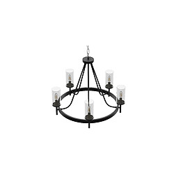 ICONIK INTERIOR Lampe de plafond - Lampe suspendue - Chandelier - Loney Noir pas cher