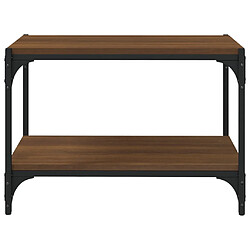 Acheter vidaXL Meuble TV Chêne marron 60x33x41 cm Bois d'ingénierie et acier