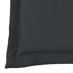 Decoshop26 Coussin de banc de jardin en tissu anthracite 120x50x3 cm DEC021551 pas cher