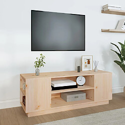 vidaXL Meuble TV 110x35x40,5 cm Bois de pin massif