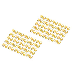 DIGITUS Clips de Couleur pour câbles Patch RJ45 - Organisation par Couleur des câbles réseau - 100 pièces - pour câbles LAN Cat 5e, Cat 6 & Cat 6A - AWG 24/7 à 27/7 - Jaune