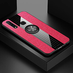 Wewoo Coque Souple Pour Vivo Z5X XINLI Stitching Cloth Texture Étui de protection TPU antichoc avec support d'anneau Rouge