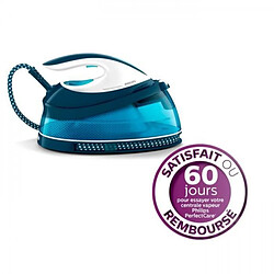 Centrale Vapeur PHILIPS PerfectCare Compact GC7840/20, 6,5 bars, Pressing 400 g/min, Débit vapeur 120 g/min, Systeme sans régl