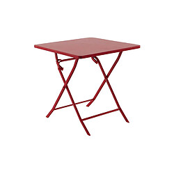 Avis Table de jardin carrée Greensboro 70 x 70 cm Groseille - Hespéride