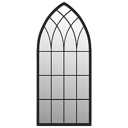 vidaXL Miroir Noir 70x30 cm Fer pour utilisation à l'intérieur