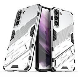 Coque en TPU anti-rayures avec béquille argent pour votre Samsung Galaxy S22 Plus 5G