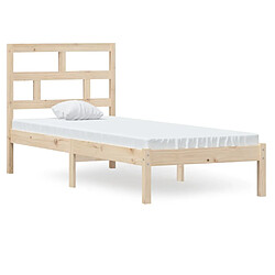 vidaXL Cadre de lit sans matelas bois massif