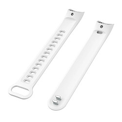 Bracelet en silicone ajustable blanc pour votre Huawei Honor Band 3