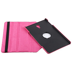 Wewoo Etui en cuir à rotation horizontale à 360 degrés avec texture Litchi pour Galaxy Tab A 10.5, avec support (Rose rouge) pas cher