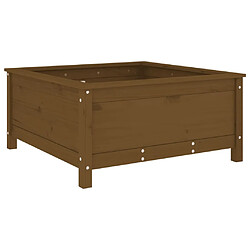 vidaXL Jardinière marron miel 82,5x82,5x39 cm bois massif de pin