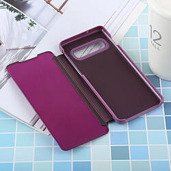 Avis Wewoo étuis en cuir Coque Housse à rabat horizontal PU avec miroir de galvanoplastie pour Galaxy S10 Plus, support (Violet)