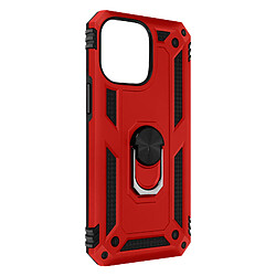 Avizar Coque pour iPhone 14 Pro Max Hybride Bague de maintien Support Vidéo rouge