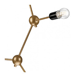 Lumière Suspension Alessia Acier Or 3 ampoules 128cm pas cher