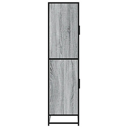 Acheter vidaXL Buffet haut sonoma gris 68x35x139 cm bois d'ingénierie