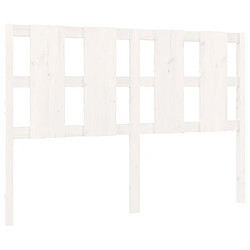 vidaXL Tête de lit Blanc 125,5x4x100 cm Bois massif de pin