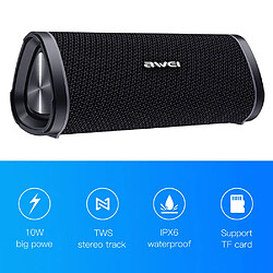 Acheter Universal Haut-parleur Bluetooth sans fil basse imperméable portable stéréo mini haut-parleur ultra-bas lecteur audio de musique pour le lecteur de carte auxiliaire TF | haut-parleur portable (noir)