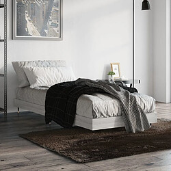 vidaXL Cadre de lit sans matelas sonoma gris 75x190 cm 