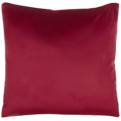 Beliani Lot de 2 coussins CUPID Velours 45 x 45 cm Motif de plante Rouge pas cher