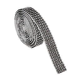 1 Rouleau 5 Rangées Strass Ruban Diamant Maille Wrap Rouleau Bricolage Artisanat Noir Blanc pas cher