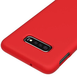 Acheter Wewoo étuis Coque Housse Étui en silicone liquide antichoc solide de couleur pour Galaxy S10 (rouge)