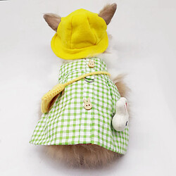 Acheter Ensemble De Robe Pour Animaux De Compagnie Gilet De Lapin Costume Vêtements Tenue De Mode Quotidienne Green_L