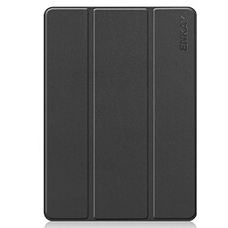 Etui en PU avec support tripliure et porte-stylo noir pour votre Apple iPad 10.2 (2019)