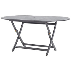 vidaXL Table de jardin pliable 160x85x75 cm Bois d'acacia massif