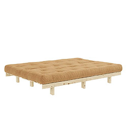 Avis Inside 75 Banquette convertible futon LEAN bois de pin coloris caramel 130x200 cm