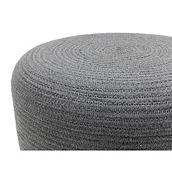 Acheter Vente-Unique Pouf rond en rotin naturel clair et gris LOMANGO