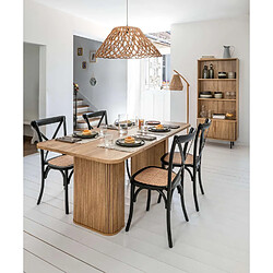 Atmosphera, Createur D'Interieur Table à manger Colva pour 6 personnes en bois - Marron