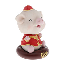 Belle Cochon Heureux Secouant Tête Piggy Enfants Jouet Dashboard Décoration Propriété