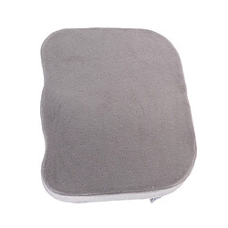 Acheter Coussin de coussin de siège en mousse à mémoire de confort avec couvercle à glissière amovible gris