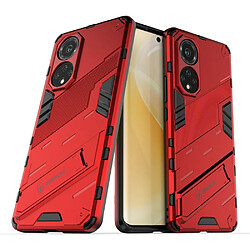 Coque en TPU anti-rayures avec béquille rouge pour votre Huawei nova 9/Honor 50