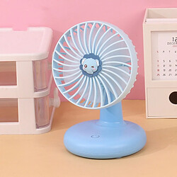 Avis (Bleu) Petit Ventilateur Électrique Avec Ventilateur De Bureau Portable Rechargeable Usb à Forte Énergie Éolienne